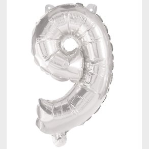 Decorata Party Foileballon - 95 cm - No 9 - Slv