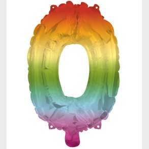 Decorata Party Foileballon - 95 cm - No 0 - Rainbow
