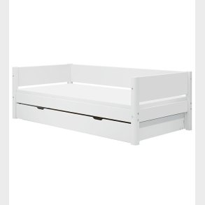 Flexa Enkeltseng m. Udtrksfunktion - 210x101x66,5 cm - Hvid