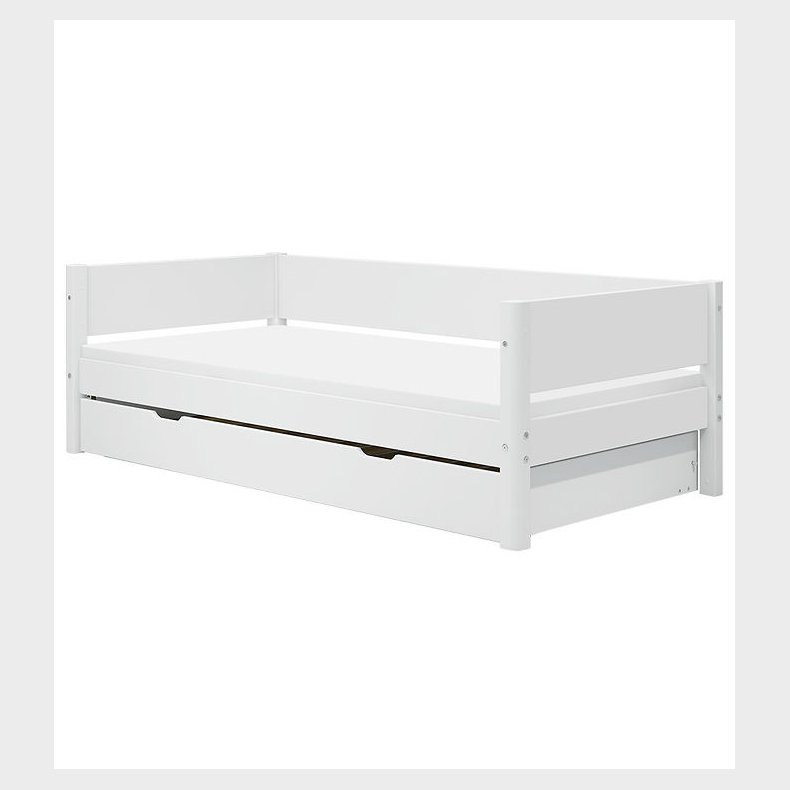 Flexa Enkeltseng m. Udtrksfunktion - 210x101x66,5 cm - Hvid