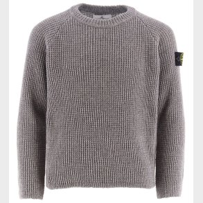 Stone Island Bluse - Uld/Viskose - Mrkegrmeleret