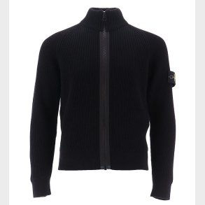 Stone Island Cardigan - Uld - Sort