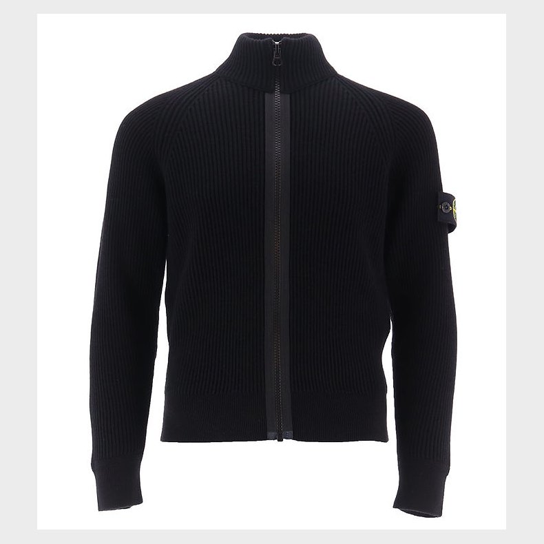 Stone Island Cardigan - Uld - Sort