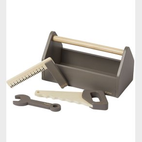 Flexa Vrktjskasse - Tr - Play - 4 Dele - Dusty Brown/Birch Pl