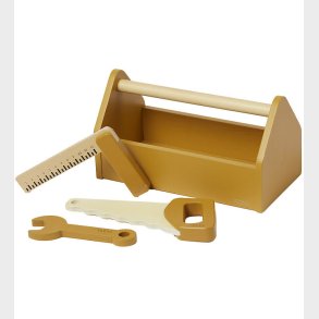 Flexa Vrktjskasse - Tr - Play - 4 Dele - Mustard/Birch Plywoo