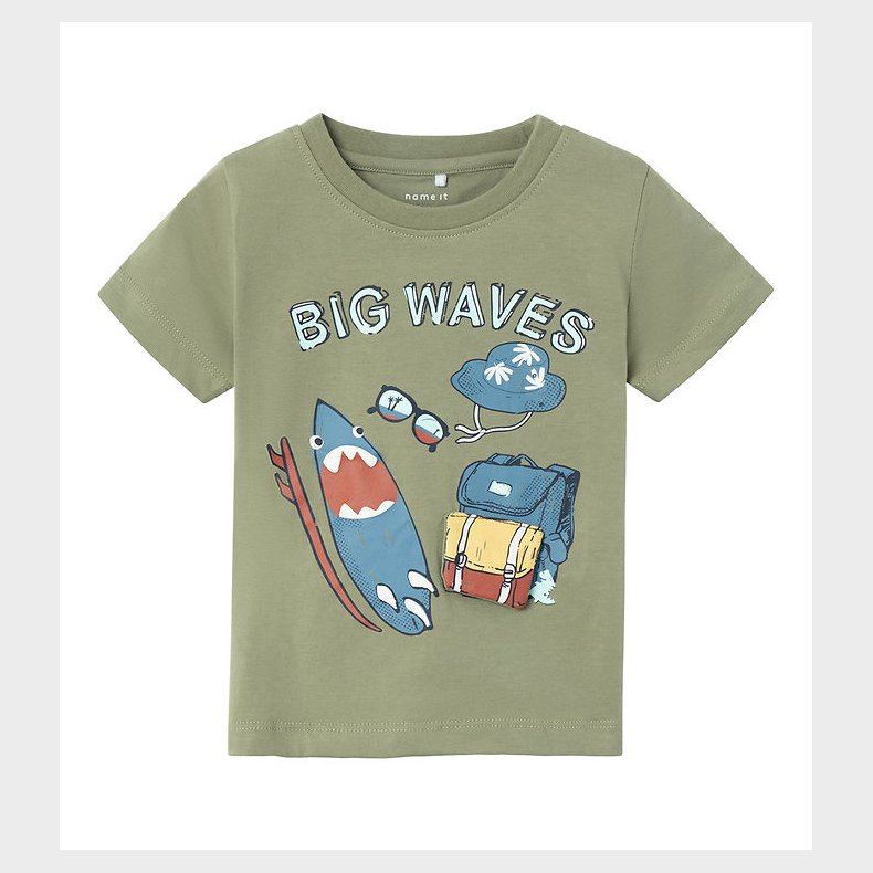 Name It T-Shirt - NmmHug - Oil Green