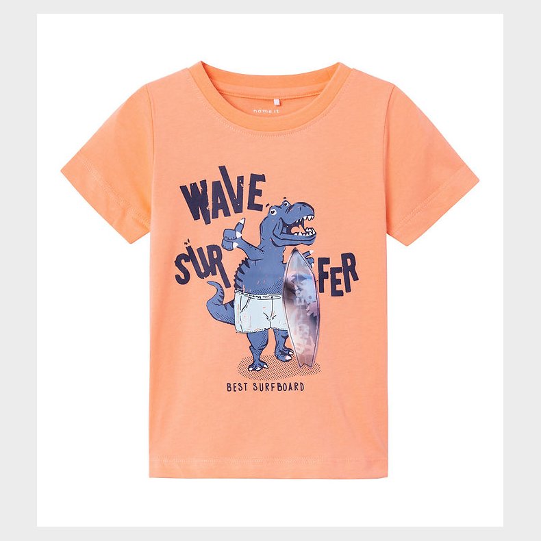 Name It T-shirt - NmmHug - Papaya Punch