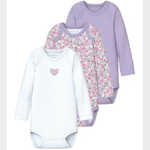 Name It Body l/ - Noos - NbfBody - 3-pak - Pastel Lilac