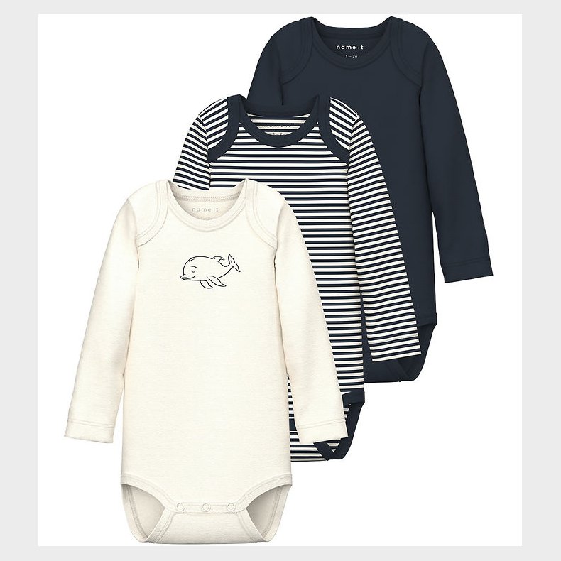 Name It Body l/ - Noos - NbnBody - 3-pak - Dark Sapphire