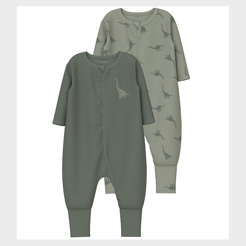 Name It Natdragt - Noos - NbmNightsuit - 2-Pak - Agave Green