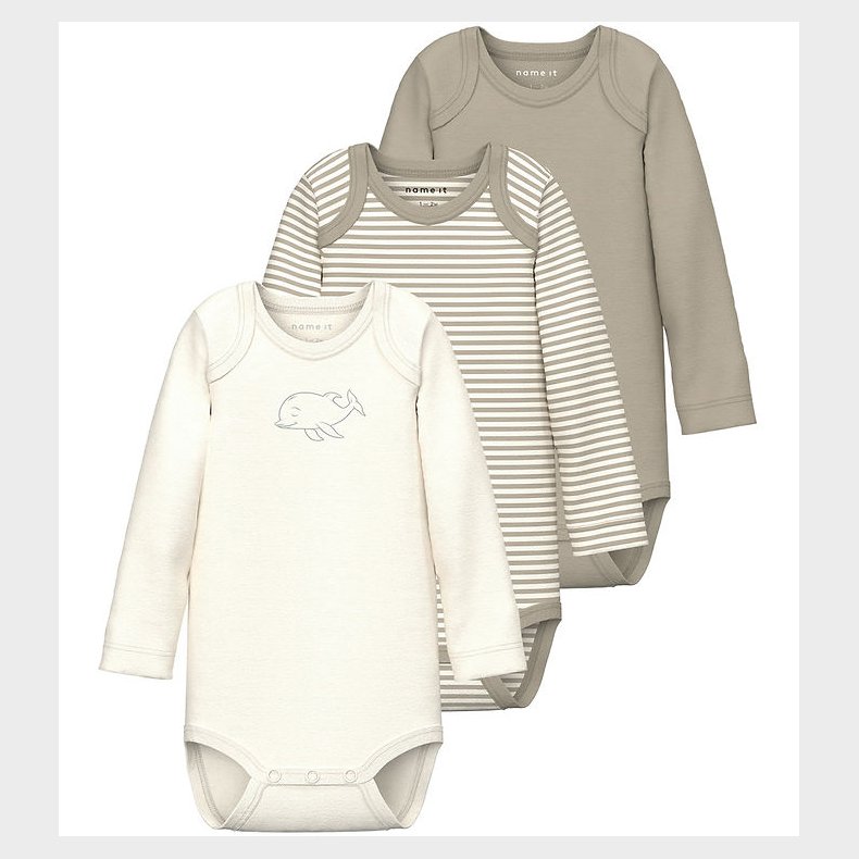 Name It Body l/ - Noos - NbnBody - 3-pak - Pure Cashmere