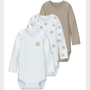 Name It Body l/ - Noos - NbnBody - 3-pak - Oxford Tan