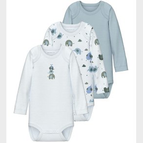 Name It Body l/ - Noos - NbmBody - 3-pak - Baby Blue