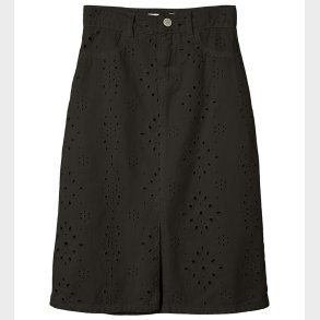 Name It Nederdel - Twill - NkfNinna - Sort m. Hulmnster