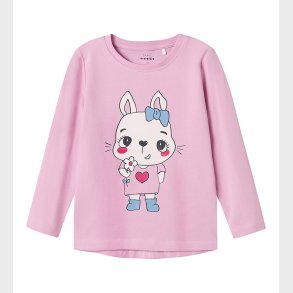 Name It Bluse - NmfVix - Pastel Lavender/Cute Bunny With Flo