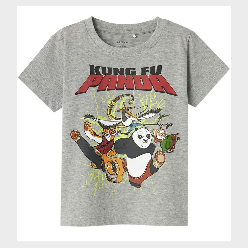 Name It T-Shirt - NmmJac Kung Fu Panda - Grey Melange