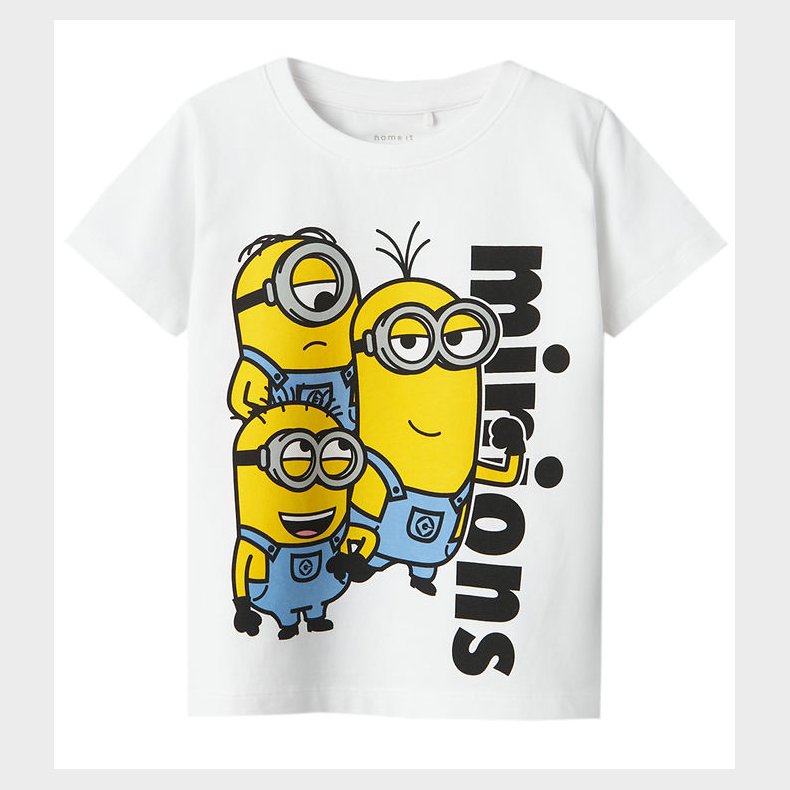 Name It T-shirt - NmmJule Minions - Bright White