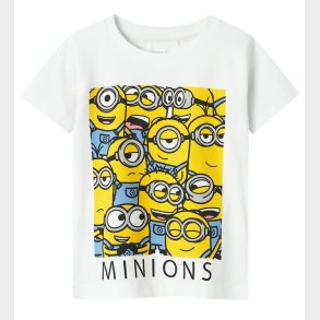Name It T-shirt - NmmJule Minions - Bright White