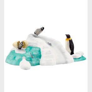 Schleich Wild Life - 24x23x9,3 cm - Pingvin Familiesjov 42661