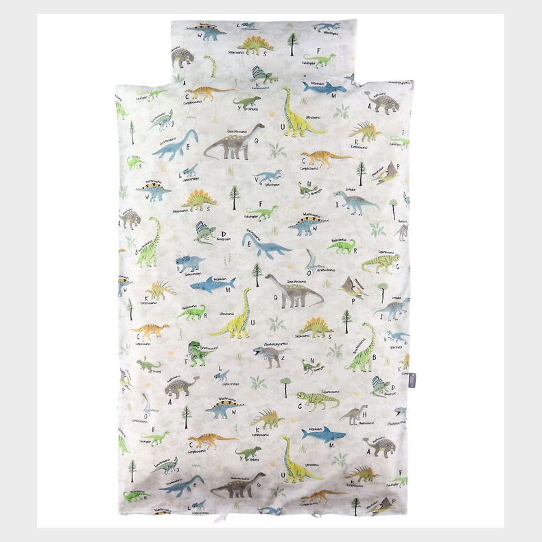 Nrgaard Madsens Sengetj - Baby - Hvid m. Dino