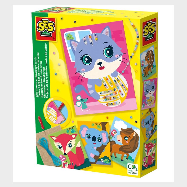SES Creative - Broderikort - Broder m. Glasperler