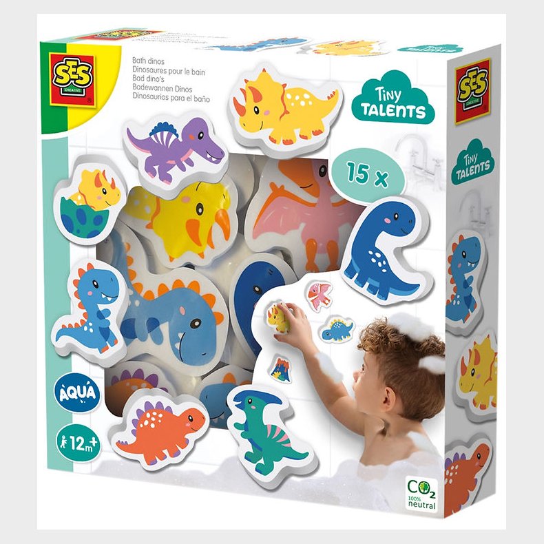 SES Creative Badefigurer I Skum - Dinoer