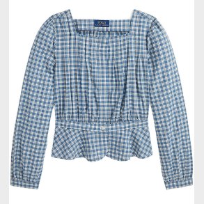 Polo Ralph Lauren Skjortebluse - Hemingway - Stvet Bl/Hvidtern