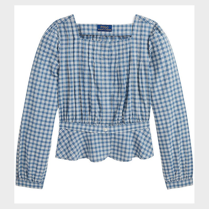 Polo Ralph Lauren Skjortebluse - Hemingway - Stvet Bl/Hvidtern