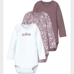 Name It Body l/ - Noos - NbfBody - 3-pak - Grape Shake