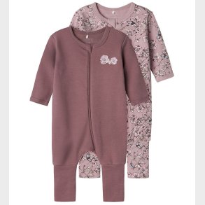 Name It Natdragt - Noos - NbfNightsuit - 2-pak - Grape Shake