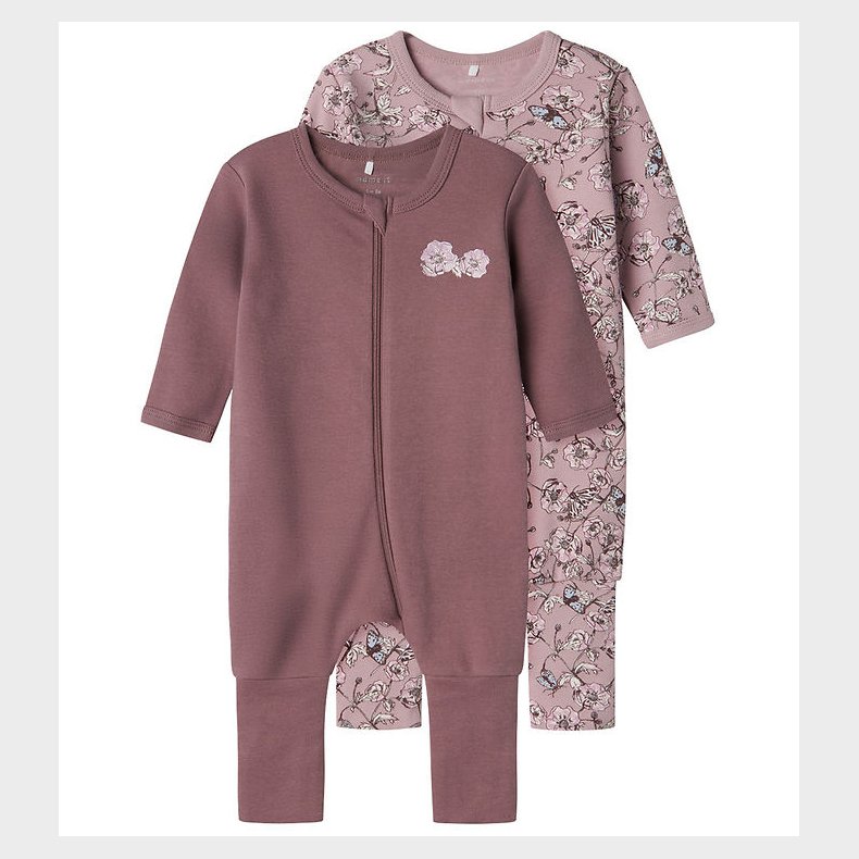 Name It Natdragt - Noos - NbfNightsuit - 2-pak - Grape Shake