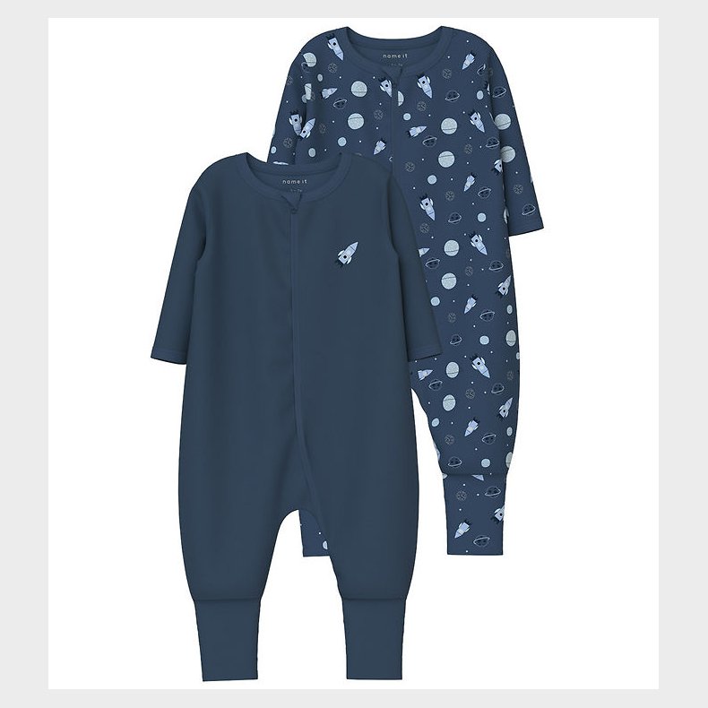 Name It Natdragt - Noos - NbmNightsuit - 2-pak - Dark Denim