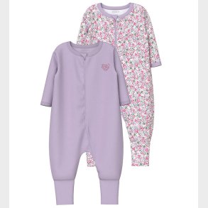 Name It Natdragt - Noos - NbfNightsuit - 2-pak - Pastel Lilac