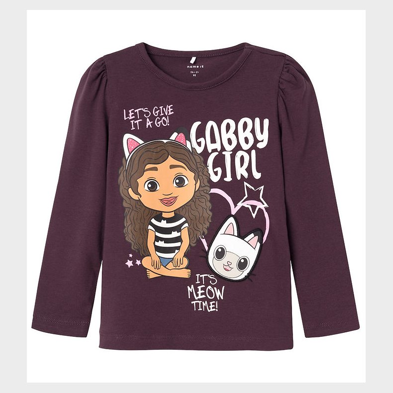 Name It Bluse - NmfJuliet Gabby - Plum Perfect