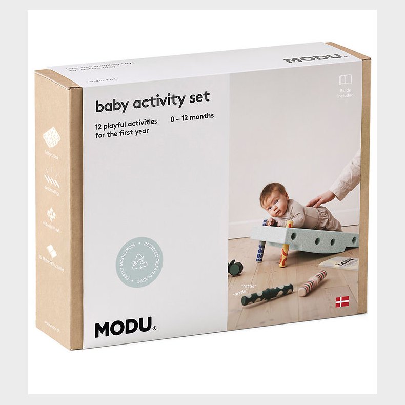 MODU Baby Motorikst - 10 Dele - Ocean Mint/Forest Green