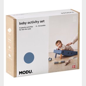 MODU Baby Motorikst - 10 Dele - Deep Blue/Sky Blue