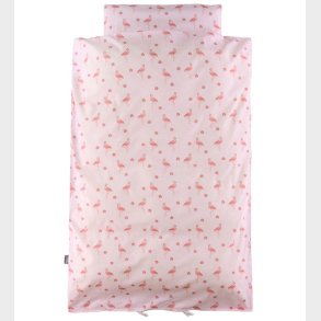 Nrgaard Madsens Sengetj - Baby - Rosa m. flamingo/Blomster