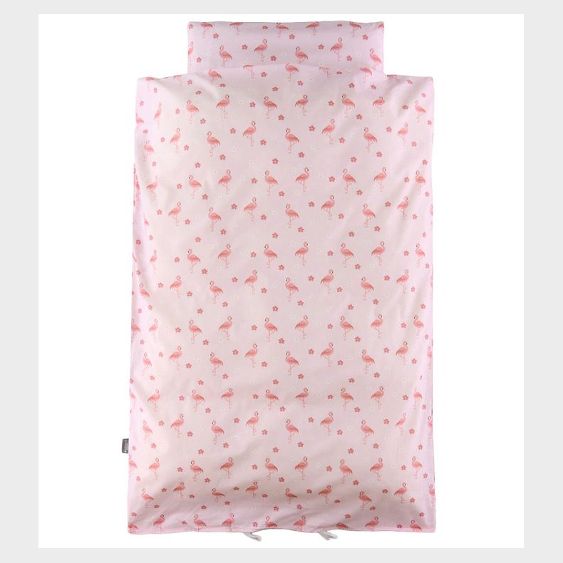 Nrgaard Madsens Sengetj - Junior - Rosa m. Flamingo/Blomster