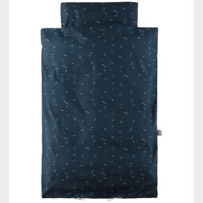 Nrgaard Madsens Sengetj - Baby - Navy m. Hvide Fugle