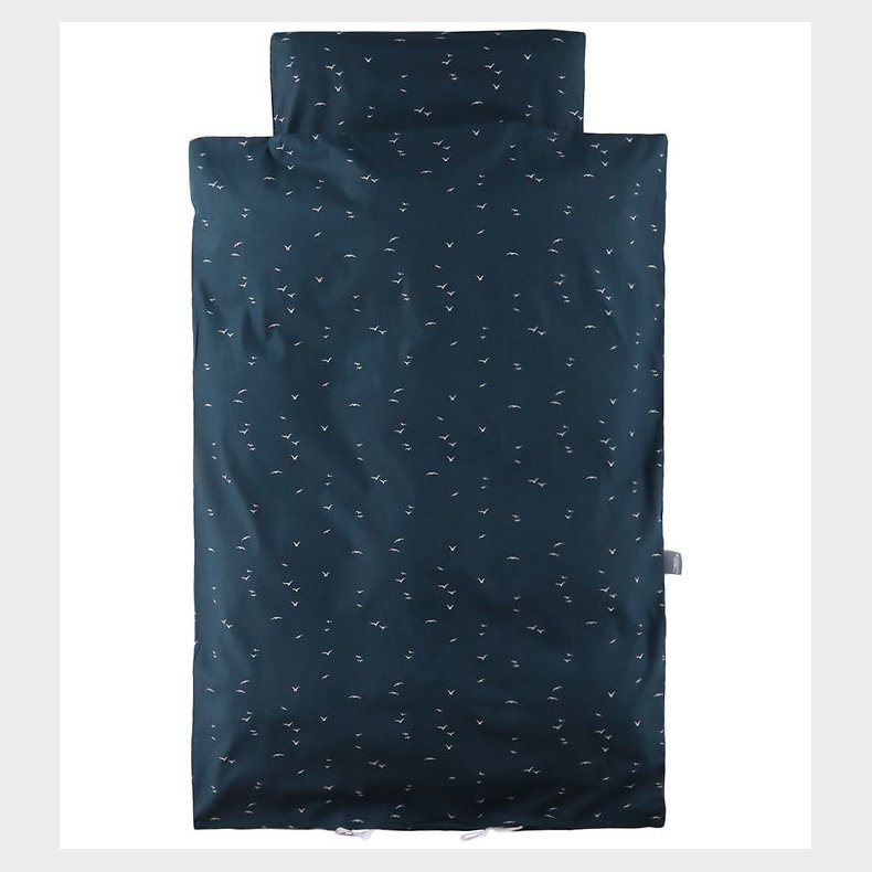 Nrgaard Madsens Sengetj - Baby - Navy m. Hvide Fugle