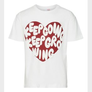 Vero Moda Girl T-shirt - VmAppleheart - Snow White/Frontprint Bi