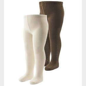 Msli Strmpebukser - Lace - 2 pak - Bark/Balsam Cream