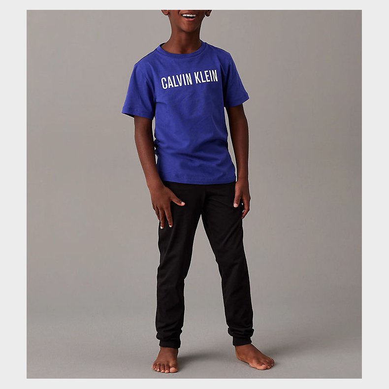Calvin Klein Nattj - Bl/Sort m. Hvid