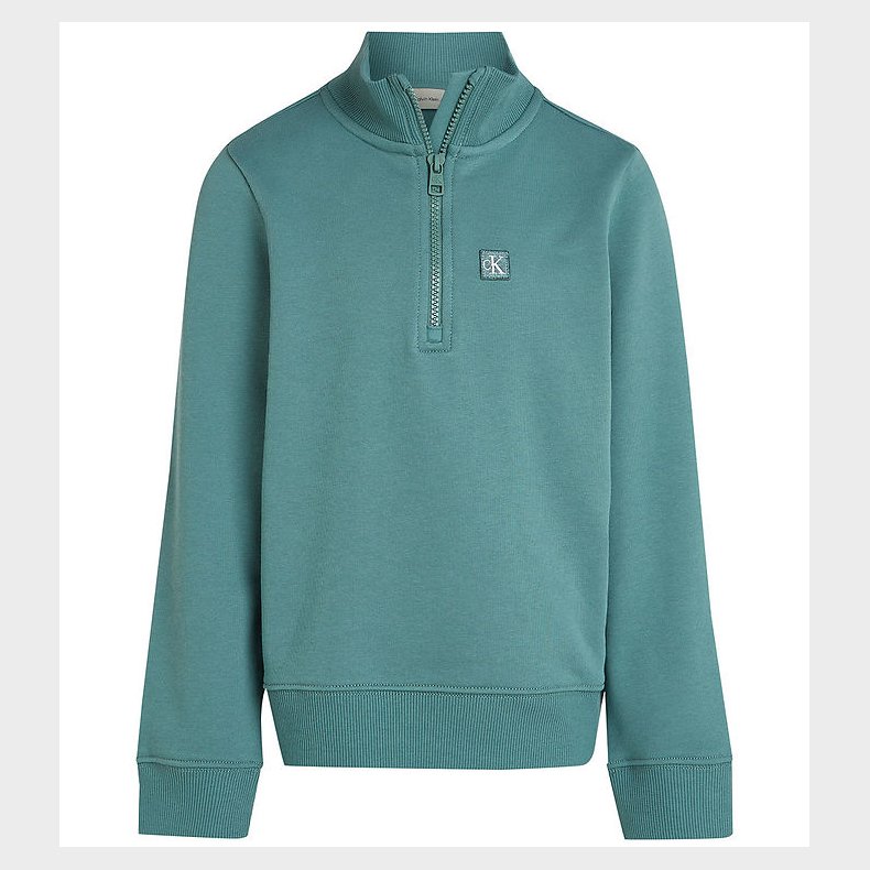 Calvin Klein Sweatshirt - Monogram Mini Badge Half-Zip - North A