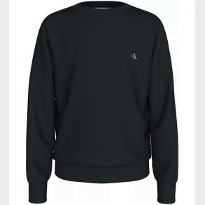 Calvin Klein Sweatshirt - Mono Mini Badge - Ck Black