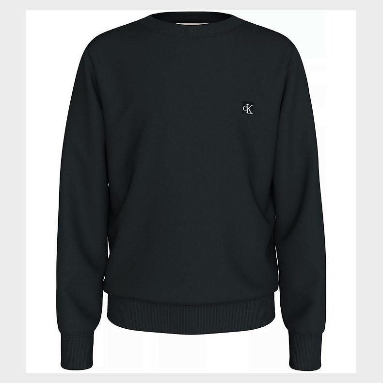 Calvin Klein Sweatshirt - Mono Mini Badge - Ck Black