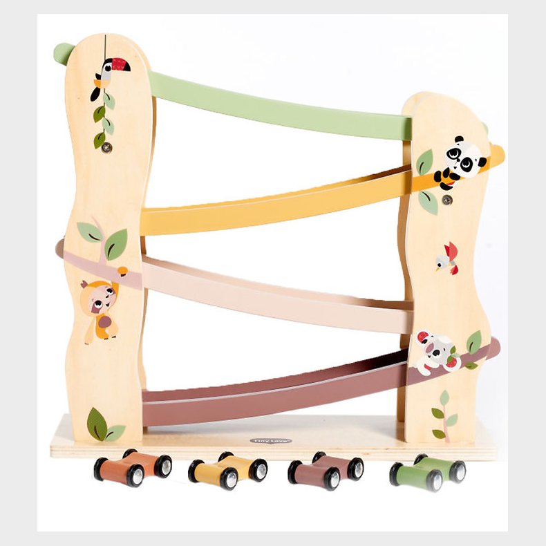 Tiny Love Bilbane m. 4 Biler - Tr� - Boho Chic