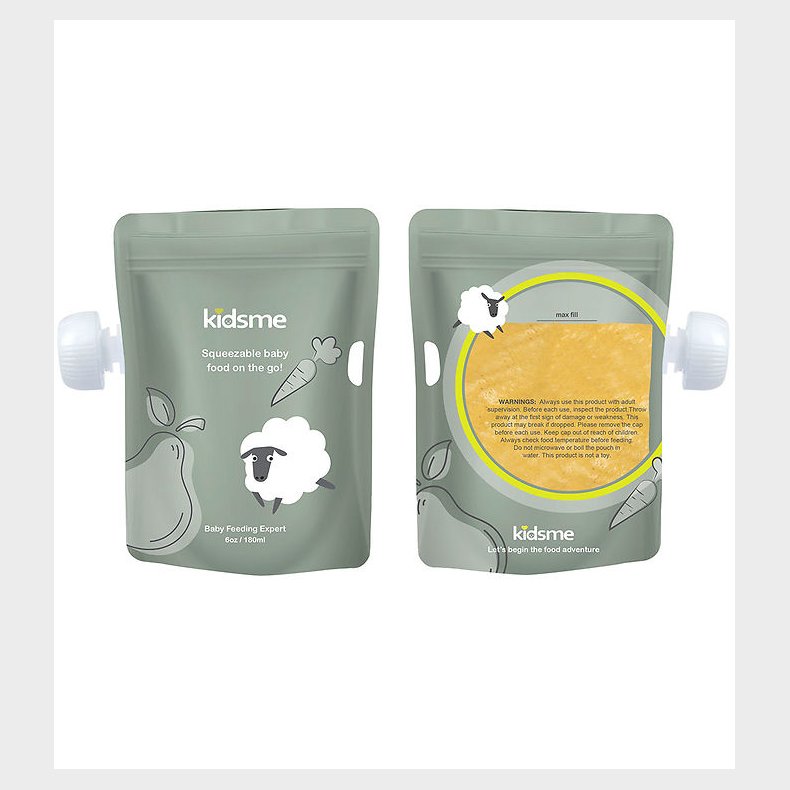 KidsMe Madposer - 8-pak - 180 ml - Grn