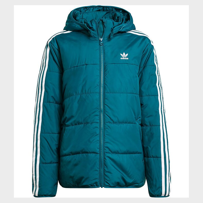 adidas Originals Dynejakke - Petroleum m. Hvid