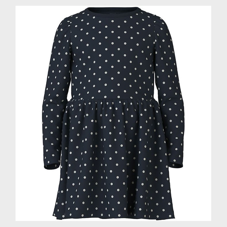 Name It Kjole - NmfVivia - Noos - Dark Sapphire/Dots Aop In Brig